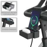 Mobile Phone Holder Replacement for Peloton Bike &amp; Bike+ Aluminium Cell Phone  &amp; Earphone Case Mount Tray  with Charging Slot