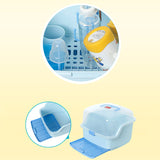 Multi-function Baby Bottle Drying Rack Winter Portable Storage Box With Dust-proof Cover New Compact Pacifier Bottle Drain Tray