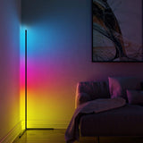 Led Living Room Lamp Nordic Multi Tone Light Floor Lamp Intelligent Remote Control RGB Corner Lamp Suitable for Bedroom