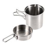 Outdoor Camping Stove Foldable Wood Stove Cooking Pot Set Outdoor Stove Burners Tableware Cookware for Backpacking Fishing