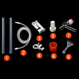 Fish Tank Water Cleaning Filter Pipe Set Aquarium Siphon Cleaning Tool Water Changer Kit Fish Aquatic Pet Supplies