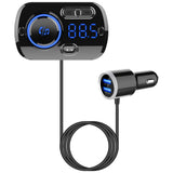 FM Transmitter BC49BQ Bluetooth-Compatible 5.0 Car Charger Car Kit MP3 Music Audio Player Hands-Free Calling Dual USB Port FLAC