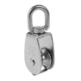 25Mm Rotatable Stainless Steel Wire Rope Single Sheave Pulley Scooter &amp; Steel Wire Pulley Stainless Steel M20 Heavy Duty Steel S