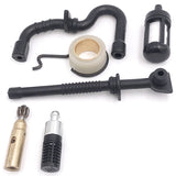2X Oil Pump Worm Gear Fuel Oil Filter Line Hose Kit For Stihl MS 180 170 MS180 MS170 018 017 Chainsaw Parts 11236407102