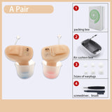 Soroya Wireless Hearing Aids  Mini CIC Invisible Heaing Aid Sound Amplifier Ear Hearing Portable
