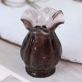 1/2/5/6pcs/lot Cute Vintage Porcelain Flowerpot Vase Jar 1:12 Scale Handcrafted Doll House Miniature Dollhouse Accessories