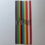9 Pieces 100 x 4 x 1mm Fiber Whetstone Super Ceramic Whetstone for Mold Polishing + 1 Piece Clamp Bracket