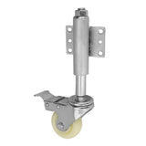 2"/3"/4" Nylon Gate Wheel Spring Loaded Swivel Caster with Brake 220lbs Load Capacity