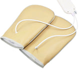 Far Infrared Therapy Electric Heated Spa Feet /hand Glove Mitt Warm Salon Vibration Massage Beauty Gloves 220V
