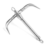Bow Anchor Roller Stainless Steel Foldable Grapnel Anchor Triple Grip 316 Stainless Steel Hardware for Boat Yacht Rafts Canoes