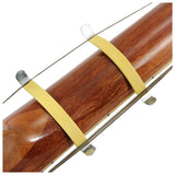 2Pcs Metal String Spreaders Guitar Luthier Tool for Cleaning Fretboard Yellow with Guitar Bridge Saddle Nut Files Set