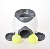 Tennis Launcher Pet Dog Feeding Interactive Toy Automatic Throwing Machine for Food Reward with 2 Balls Slow Feeder for Dogs