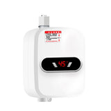 3500W 3S Instant Electric Tankless Hot Water Heater Shower Bathroom Faucet 220V 50hz White Variable Spray Patterns