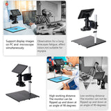 26MP 1080P 7 Inch LCD Video Microscope with 150X C Mount Lens Electronic Microscope Camera with Metal Stand