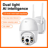Wifi Camera 1080P H.265 US/EU Wireless Mini Webcam Audio IR Dual Light Motion Alarm Cloud Storage PTZ Security Camera