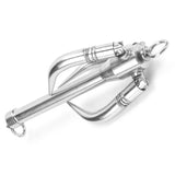 Bow Anchor Roller Stainless Steel Foldable Grapnel Anchor Triple Grip 316 Stainless Steel Hardware for Boat Yacht Rafts Canoes