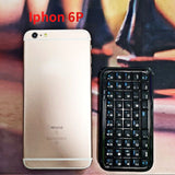 Mini Rechargeable Wireless Bluetooth-compatible Keyboard for iphone 6 6s plus ipad samsung galaxy note 5 android windows tablet