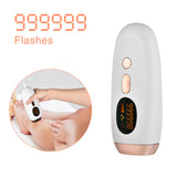 999999 Flashes IPL Laser Hair Removal Instrument Painless Permanent Electric Epilator Pulsed Light Device 5 Intensity Levels