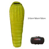 Warm Winter Mummy Down Sleeping Bag Ultra Light Outdoor Camping Travel Climbing Equipment Natural Hiking Cross Country Accessory