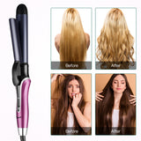 Professional 2 in 1 Hair Straightener Curler Tourmaline Ceramic Coating Fast Heat Flat Iron 28MM Curling Constant Temperature
