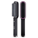 Multifunctional Hair Straightener Brush 2 In 1 Heating Hair Hot Comb Brush Anti-Scald Iron Straightening Brush Styler Tools