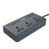 RELIFE RL-316D 3 Power Socket 5 USB Fast Charge Port Intelligent Control Electrical Socket Desktop