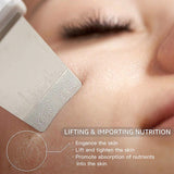 Ultrasonic Skin Scrubber Vibration Face Spatula Blackhead Remover Facial Scrubber Shovel Facial Lifting Cleaner EMS Massager NEW