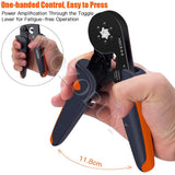 WOZOBUY Ferrule Crimping Tool Kit, HSC8 6-6/6-4 Pliers,For Tube Terminal Wire End Terminal,with 800/1900/2000 Pcs wWre Connector