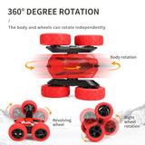 RC Car Remote Control Stunt Car,Double Sided Rotating Tumbling 360 Degree Flips High Speed Off Road Vehicles Robot Auto Toy