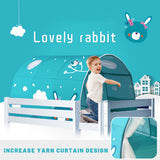 Bed Canopy Dream Kids Play Tents Playhouse Privacy Space Boys Girls Toddlers Pop Up Portable Frame Curtains Bed Tent Indoor Toys