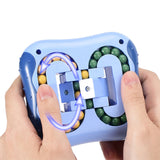 Relieve Stress Rotating Magic Bean Intelligence Cube Creative Decompression Children Educational Learning Mini Puzzle Brain Toy
