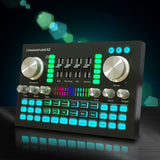 Professional Audio Mixer Adjust Stereo Sound Card Board Audio Mixing Console Compatible with 500+APP Android Win10,Win7