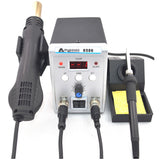 MYPOVOS 750W 8586 2in1 Electric Soldering Irons Soldering Stations +Hot Air Gun Better SMD Rework Station 220V RU Free Shipping