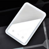 Makeup Storage Box Flat Storage Vanity Mirror Storage Box Smart LED Fill Light with Countdown Makeup Mirror