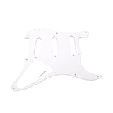 11 Holes Electric Guitar Pickguard SSS Guitar Scratch Plate &amp; Screws For ST Style Guitar Parts Replacement