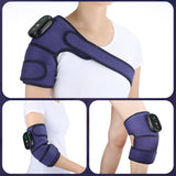 Electric Heating Knee Shoulder Elbow Support Brace Belt Vibration Hot Compress Joint Massage Pads Relieve Arthritis Pain Tools