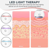 Electric Face Body Gua Sha Board Red Blue Light Therapy Scraping Plate V Face Anti Aging Heated Vibrating Beauty Facial Massager