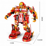 MOC Iron Beasts Steel RC Robot Model Bricks DIY APP Remote Control Motorized Electric Robot Building Blocks Toys for Kids Gifts