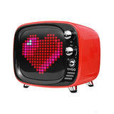 2022 NEW NEW NEW 2022 QI Portable Bluetooth Speaker Pixel Art Creation LED Light Sign Decorations Unique Gift For Girl Boy Gift