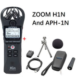 Original ZOOM H1N Handy Recorder DSLR Audio Video Interview Stereo Microphone With APH-1N Accessory Pack Kit