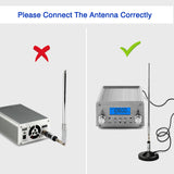 15W FM broadcast transmitter T15B stereo PLL radio station 87MHz-108MHz car audio amplifier portable for church Home party