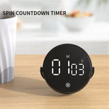 Rotate Electronic Digital Timer Kitchen Cooking Shower Study Stopwatch Alarm Clock Working Cooking Countdown Time Timer