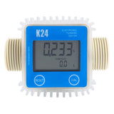 K24 Turbine Digital Oil Fuel Flow Meter Gauge For Chemicals Liquid Water