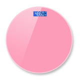 Bathroom Scales Floor Body Weight Scale Round Toughened Glass LED Digital Electronic Weighing Scales Bath Scale