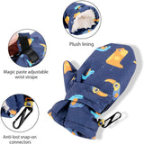 Kids Winter Warm Gloves Boys Girls Ski Gloves Waterproof Mittens Fleece Lined Snowboard Gloves Lightweight Windproof Gloves
