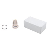 1 Pcs 3V Push Button Switch Doorbell Button Blue LED 12 Mm &amp; 1 Pcs ABS Plastic Electronic Housing Box Connection Box
