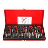 131Pcs Thread Repair Kit M5 M6 Metric8 Metric10 M12 Threaded Tool Twist Drill Bits threading tool for Restoring Damaged Threads