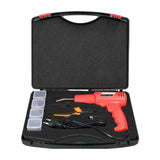 100W Plastics Welding Machine Panel Crack Repair Kit Thermal Cutting Hot Stapler Plastics Hole Repairing Tool with 4 Boxs Staple