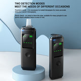 Professional Breath Tester LCD Screen Display Portable Alcohol Testers USB Breathalyzer Alcohol Test Tools with 4 Mouthpieces