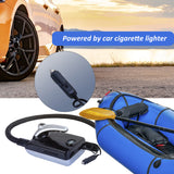 Electric Air Pump 20PSI 110W 12 Volt Quick Air Inflator with LED Digital Display for Inflatable Stand Up Paddle Board Boat